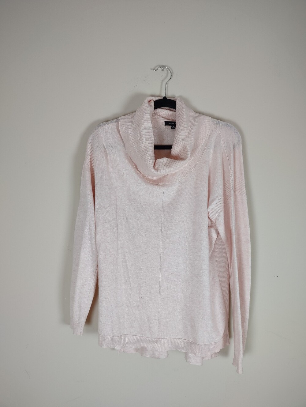 Verve Ami Pale Pink Cowl Neck Sweater